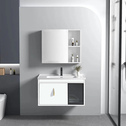 Badezimmermöbel-set Mit Waschbecken Paris 60cm White  1