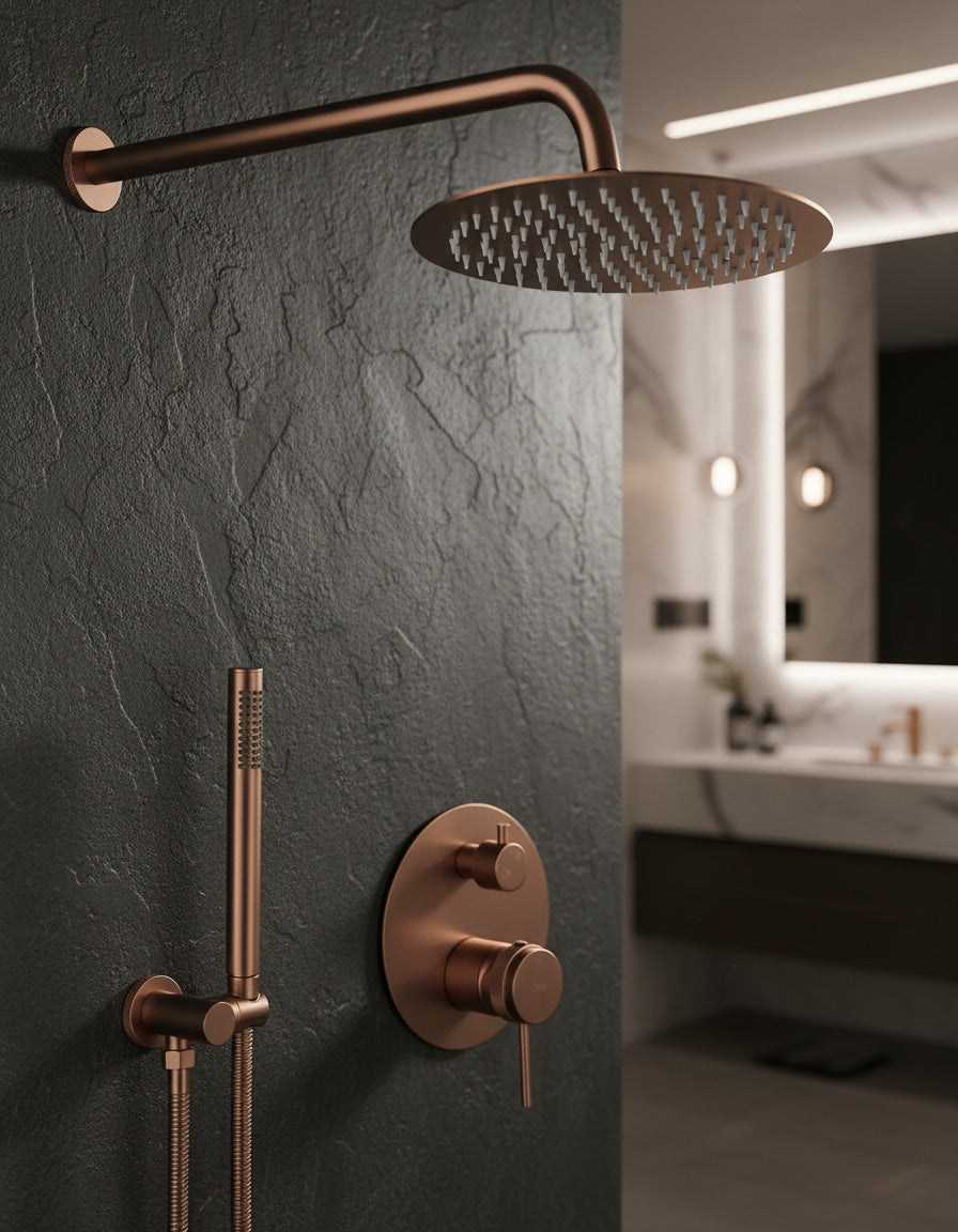 Unterputz Duschset Rea Lungo Grip Brush Copper + Box  5