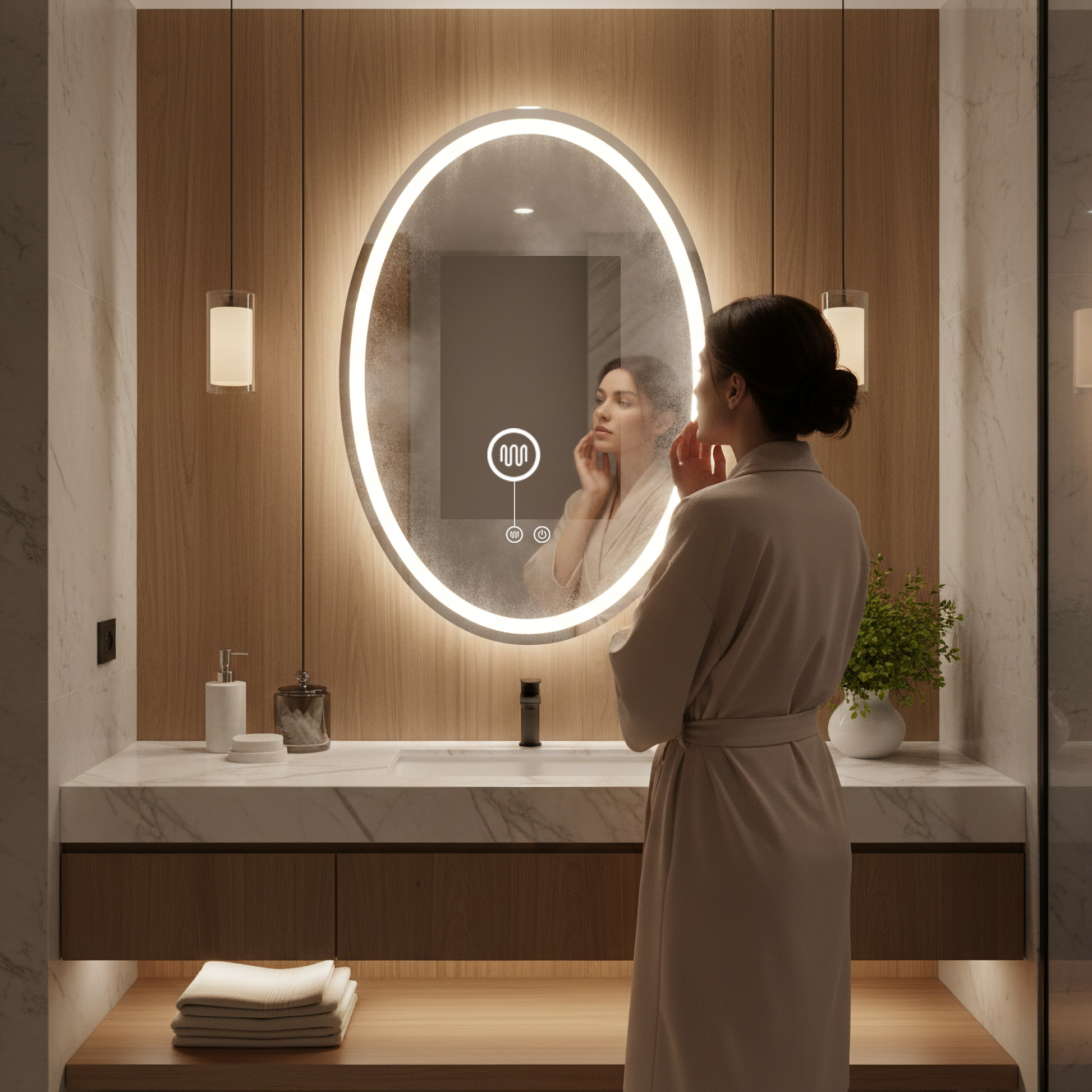 Spiegel LED Marco 60x80 cm  7