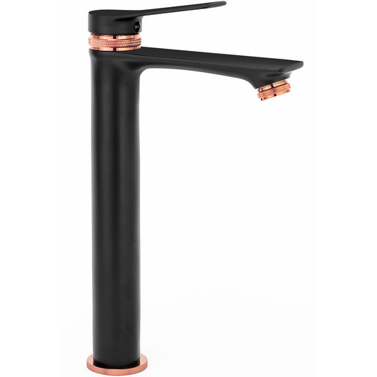 Waschbeckenarmatur Rea Viral Black-rose gold High  1