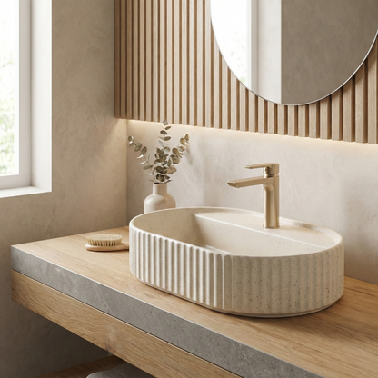 Aufsatzwaschbecken Rea Marcela 60 Vanilla  3