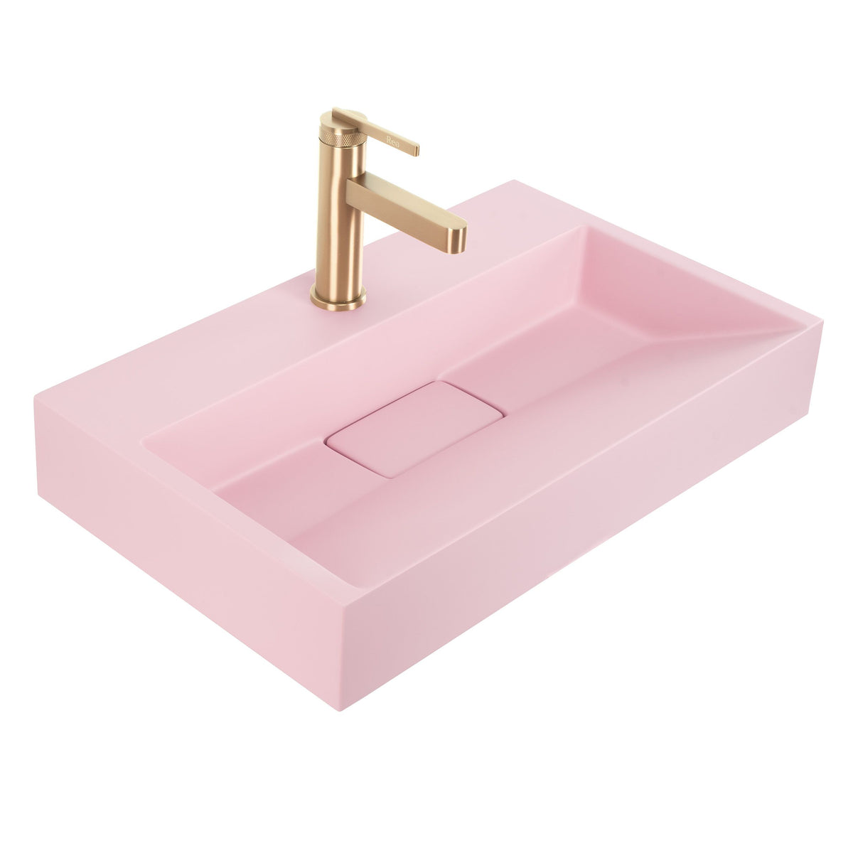Waschbecken Konglomerat GOYA PINK 50CM + Waschtischplatte 8