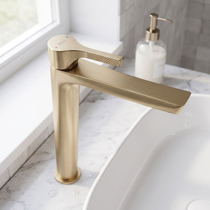 Waschbeckenarmatur PREMIUM Rea Maxim Brush Gold High 7