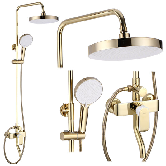 Duschgarnitur REA BLOOM WHITE GOLD  1
