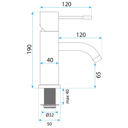 Waschbeckenarmatur Rea Lungo Diamond Gold  4