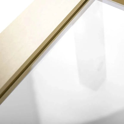 Duschkabine REA Rapid Slide  Brush Gold Wandmontage 130 x 80 7