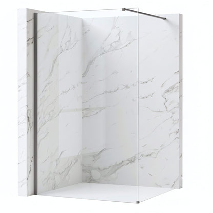 Duschwand Rea Flexi Transparent / Titan 80  1
