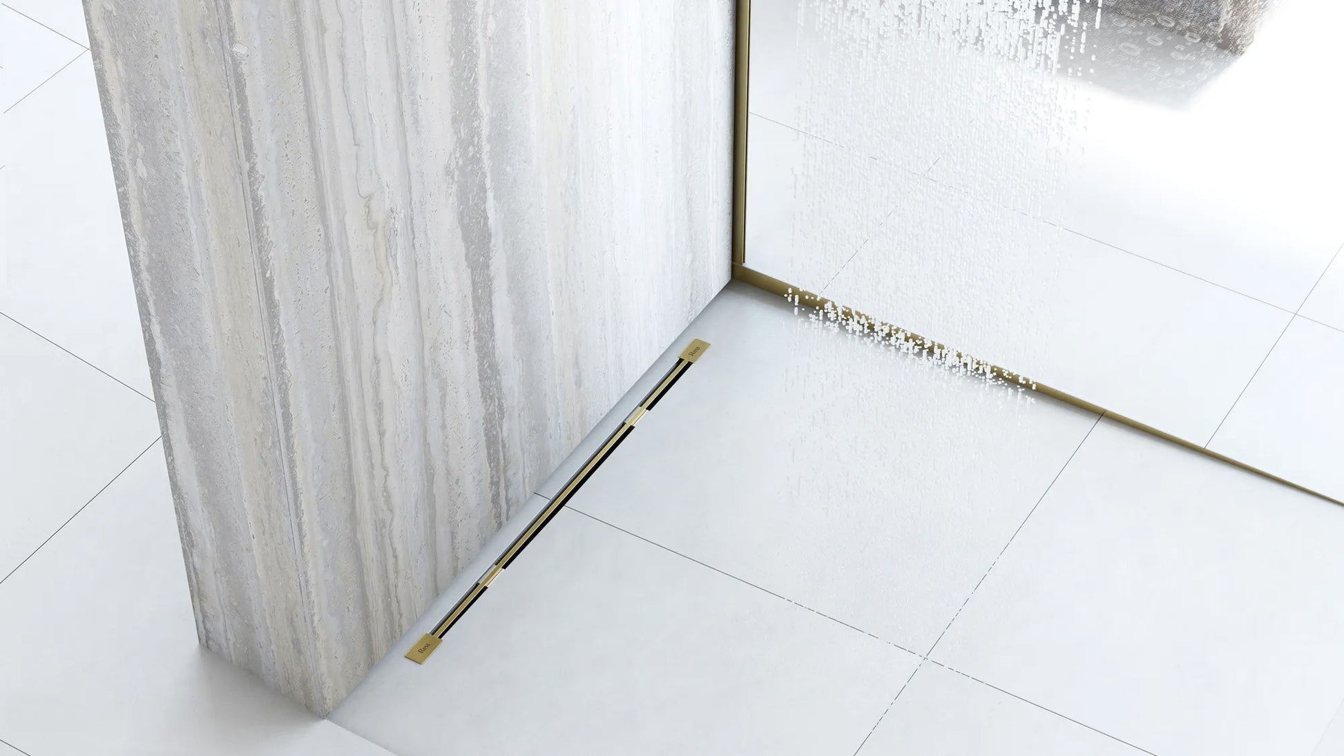 Gefälleprofil 100cm Gold linke 8
