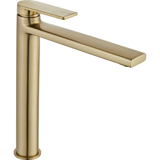 Waschbeckenarmatur Rea Verso Brush Gold high  1