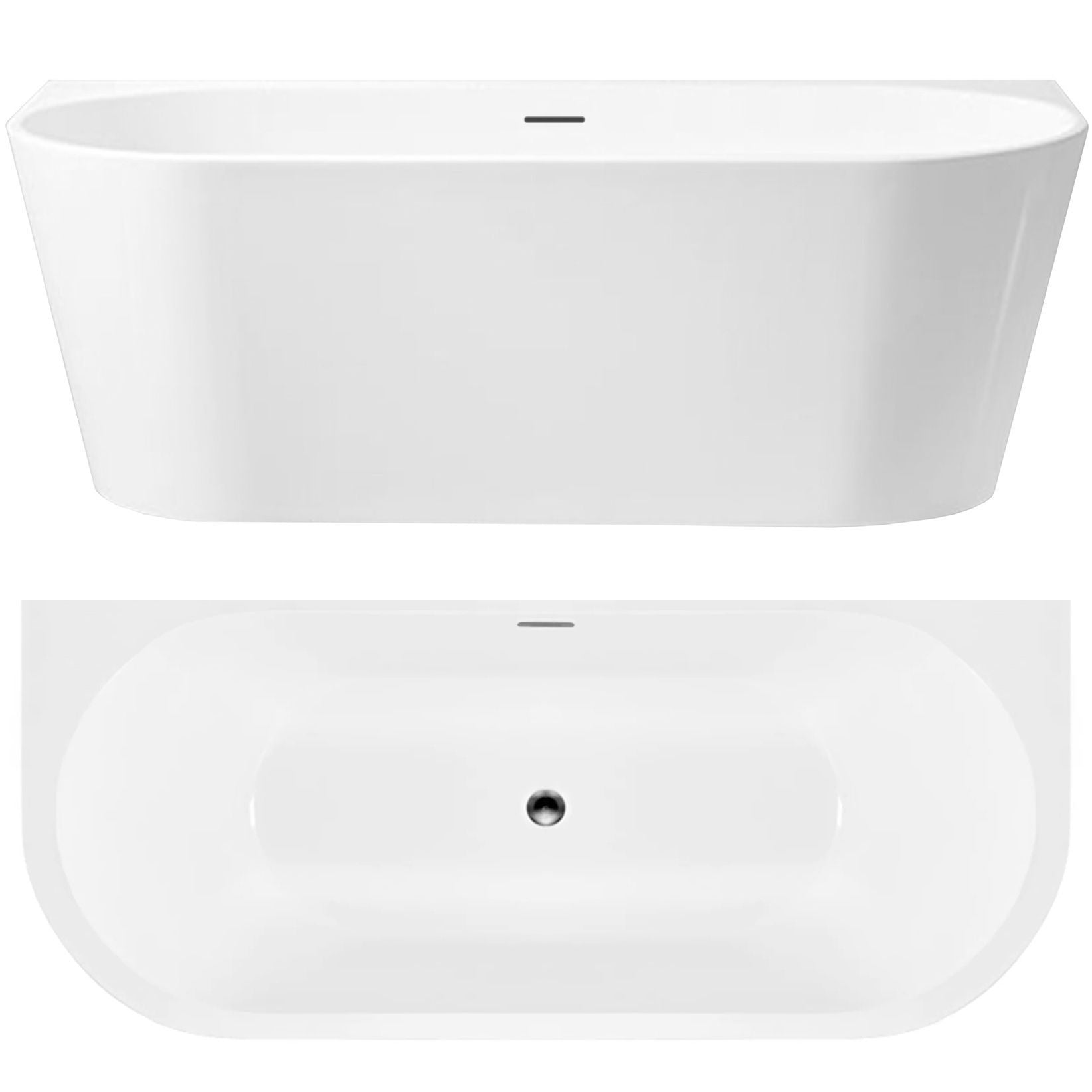 Acryl Wandmontage Badewanne CAPRI 150cm 1