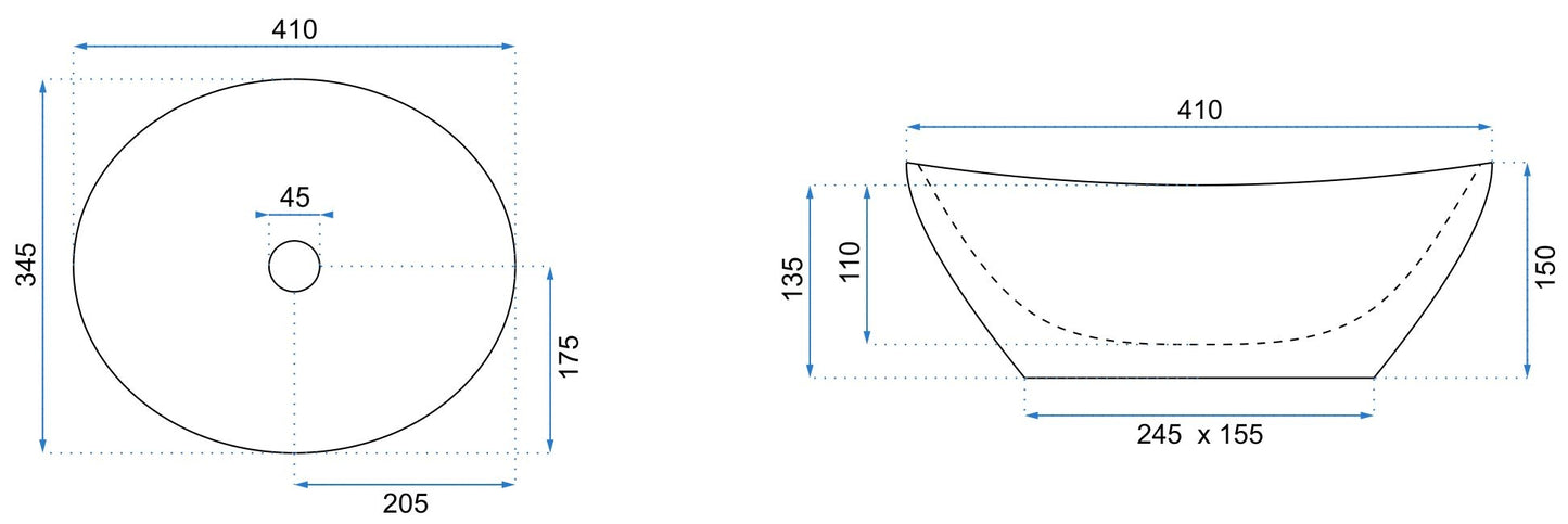 Aufsatzwaschbecken Rea Sofia Savana Matt  6
