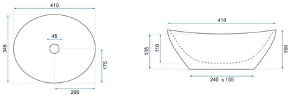 Aufsatzwaschbecken Rea Sofia Savana Matt  6