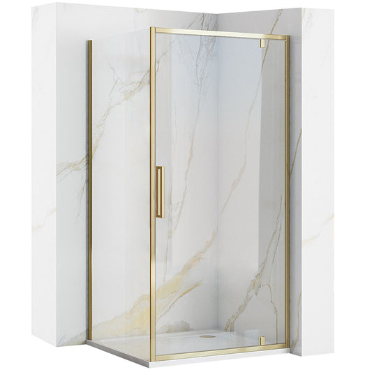 Duschkabine REA Rapid Swing Gold 90 x 90 1