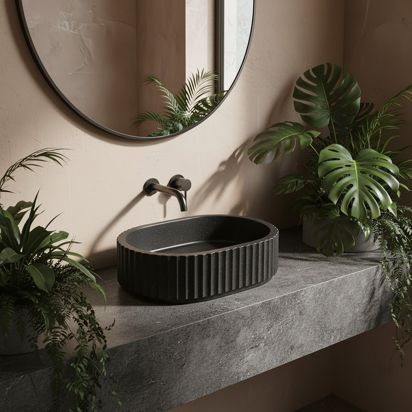 Aufsatzwaschbecken Rea Margaret Black  9