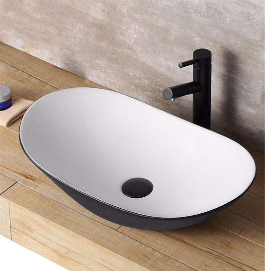 Aufsatzwaschbecken Rea Royal Black White 1