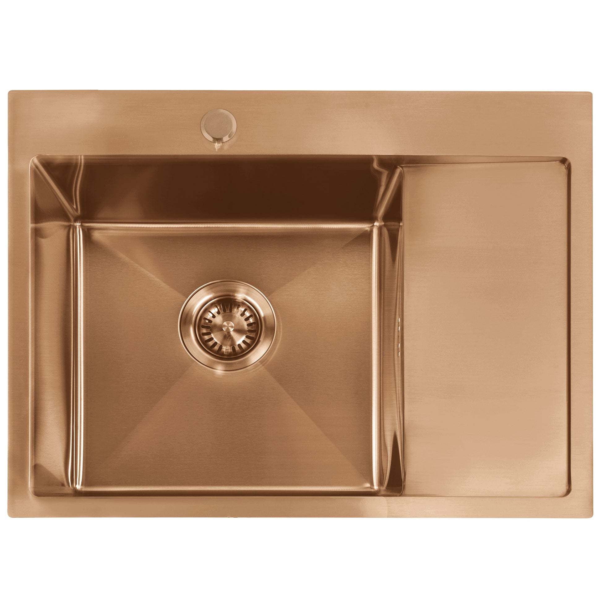 Edelstahlspüle Fin BRUSH COPPER ohne Küchenarmatur 2