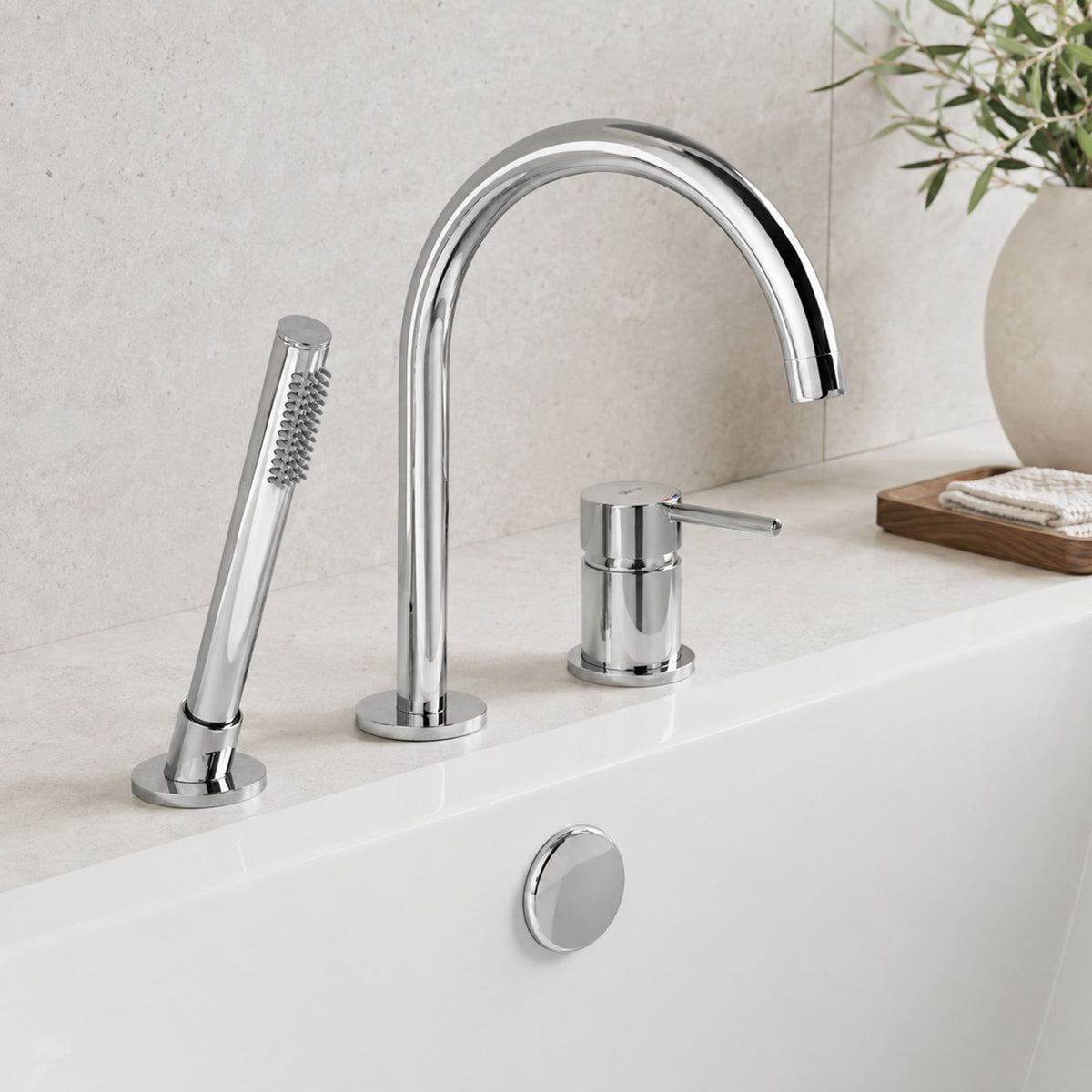 3-Loch-Badewannenarmatur Rea Lungo Chrome 3