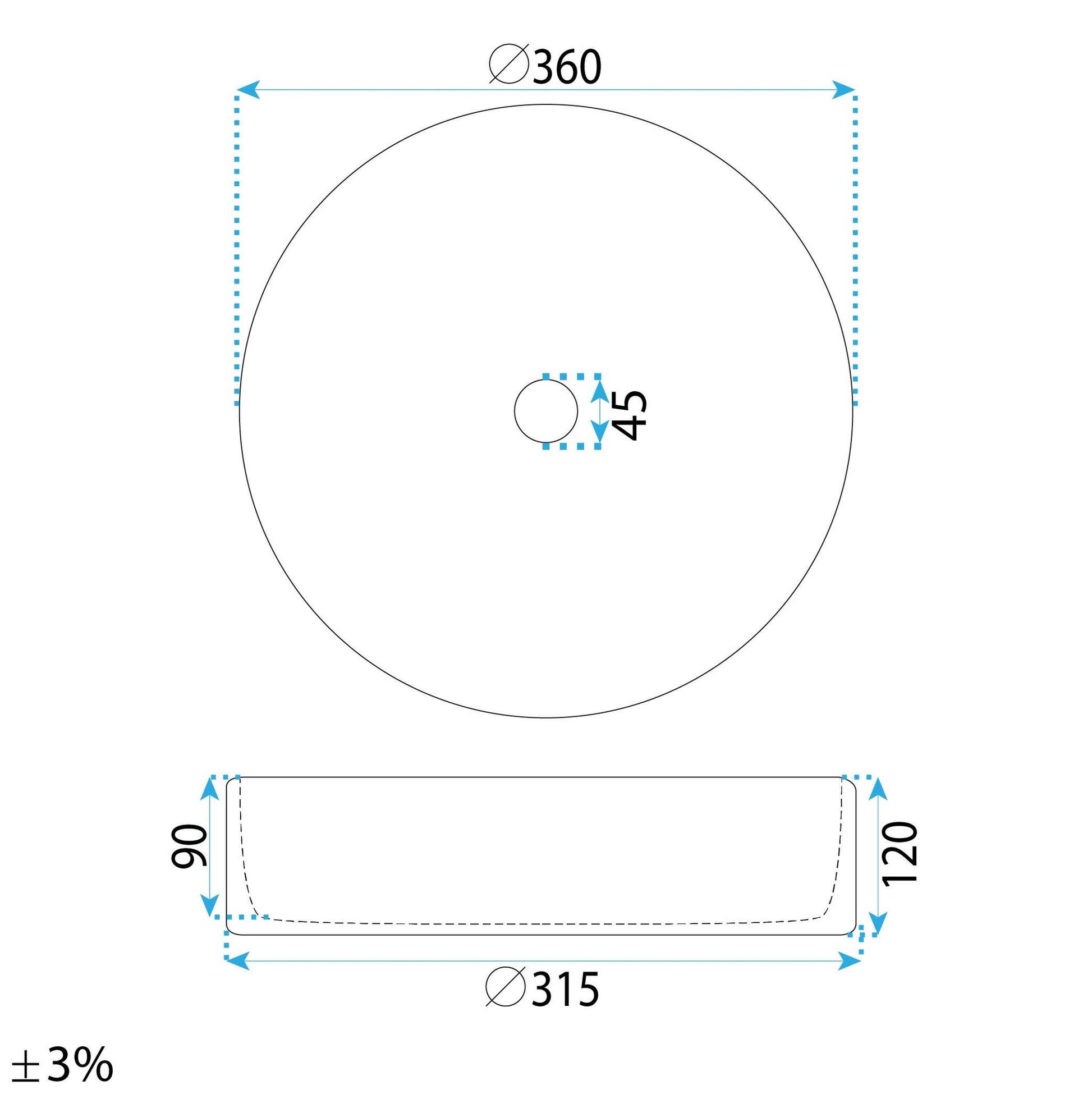 Aufsatzwaschbecken Rea Stefania Fiori  6