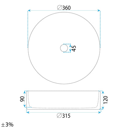 Aufsatzwaschbecken Rea Stefania Fiori  6