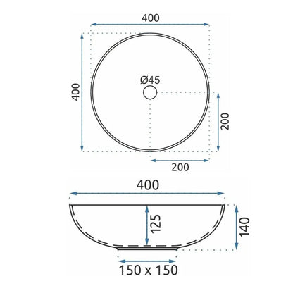 Aufsatzwaschbecken Rea Mandala 5
