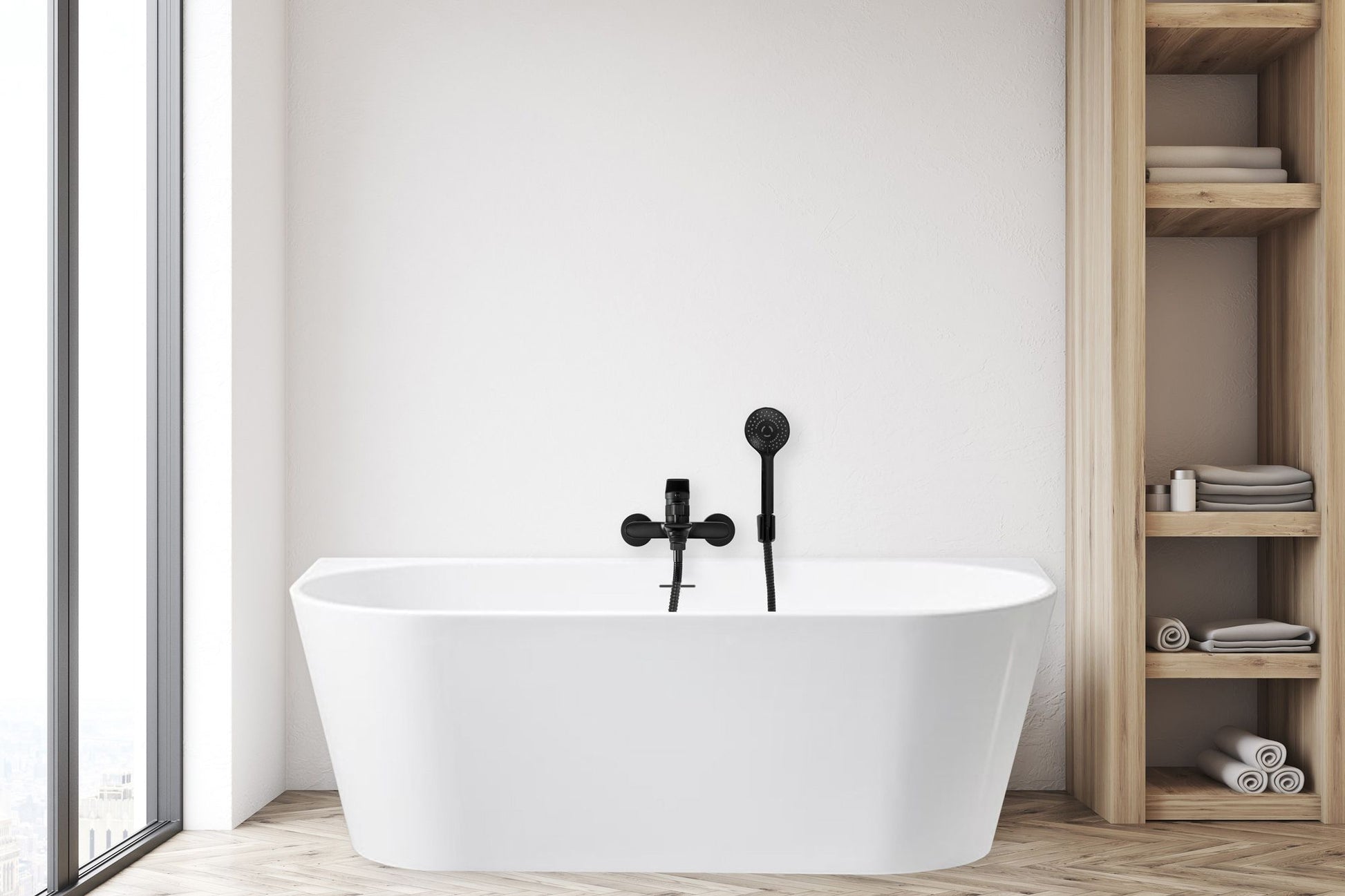 Acryl Wandmontage Badewanne OLIMPIA 150 cm 5