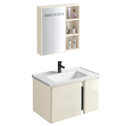 Badezimmermöbel-Set mit Waschbecken Tula 60cm Beige  5