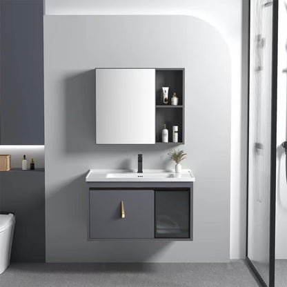 Badezimmermöbel-set Mit Waschbecken Paris 60cm Grey  1