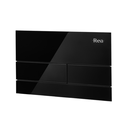 Drückplatte Rea T Black Glass  2