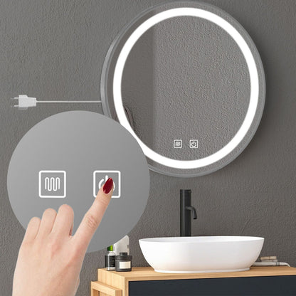 Spiegel LED 80cm MMJ BRUSH SILVER  5