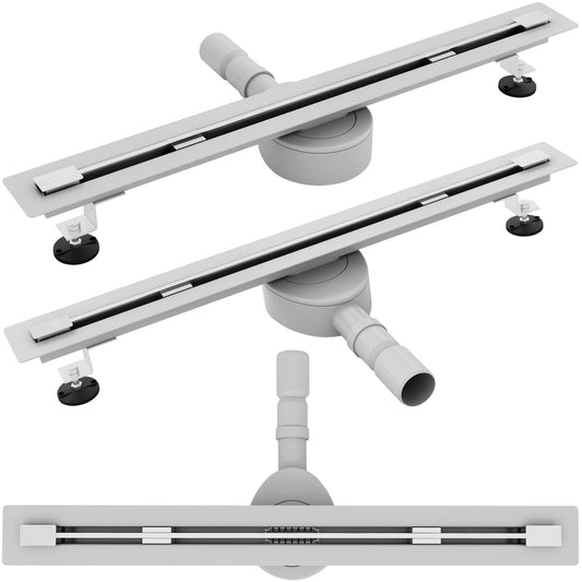Duschrinne Rea Neo Ultra Slim Pro Nickel Brush INOX 80  1