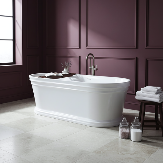 Freistehende Acrylbadewanne Olivia 170  1