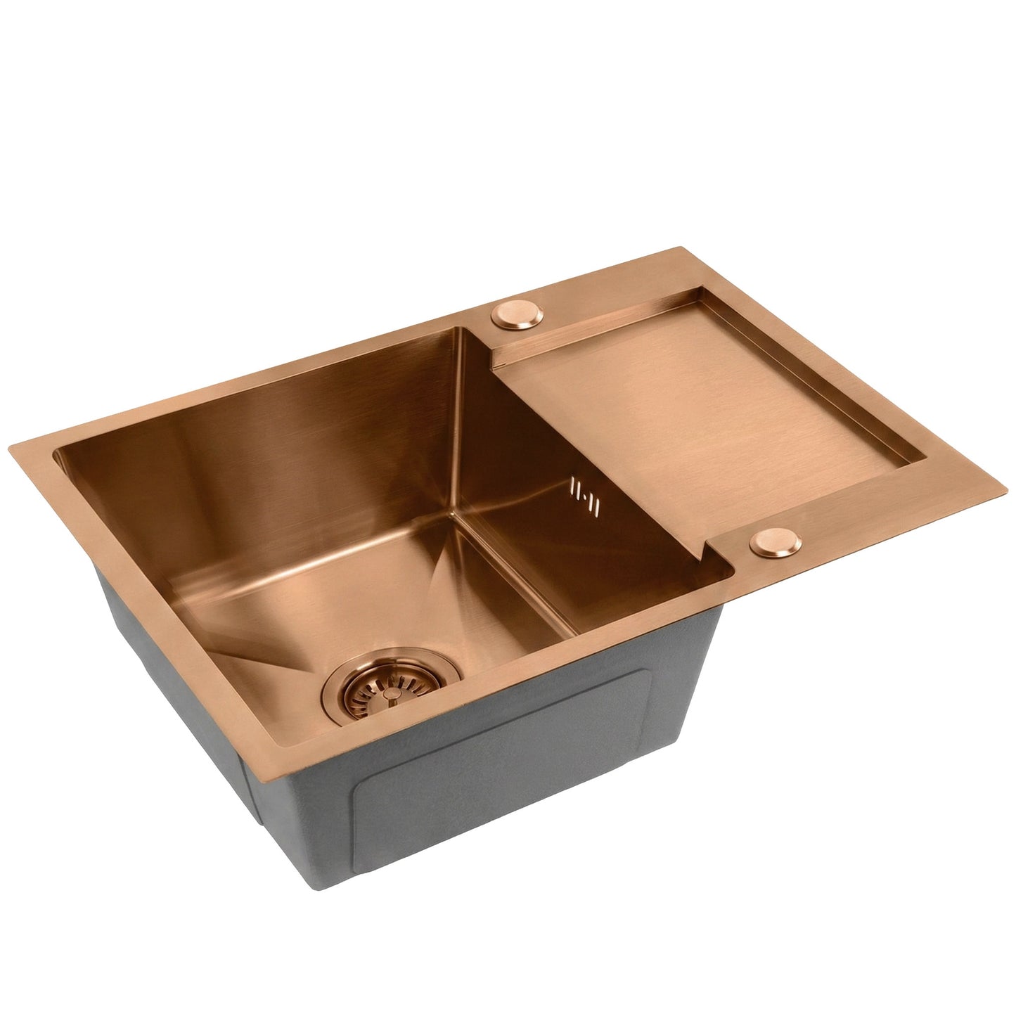 Edelstahlspüle Paul BRUSH COPPER mit Küchenarmatur 6
