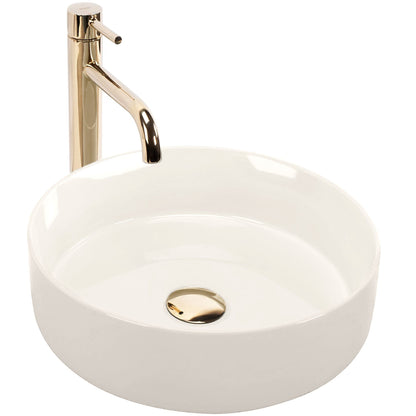 Aufsatzwaschbecken Rea SAMI ECRU SHINY  1