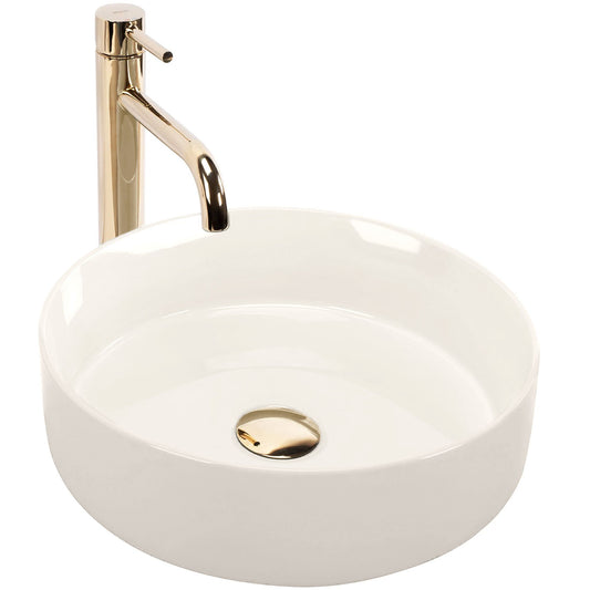 Aufsatzwaschbecken Rea SAMI ECRU SHINY  1