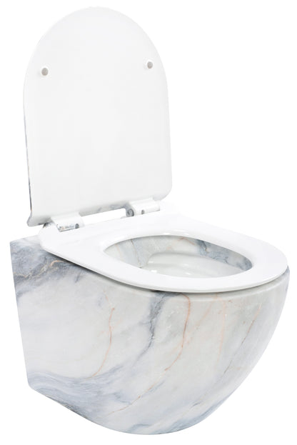 WC Schüssel Randlos  Rea Carlos Slim Granit Matt  3