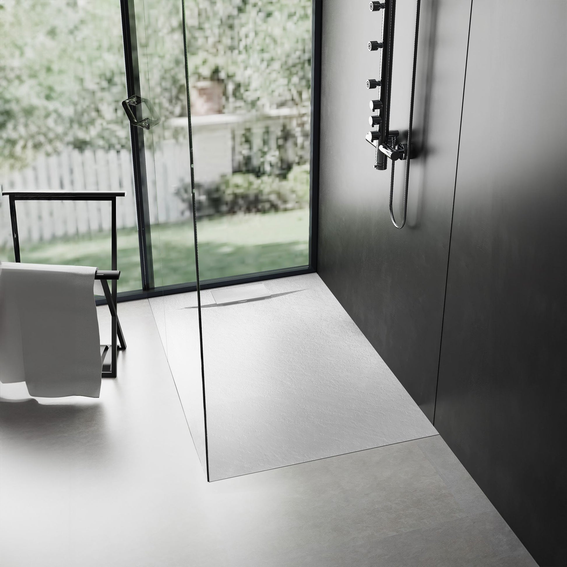 Duschtasse Bazalt White 80x120 3