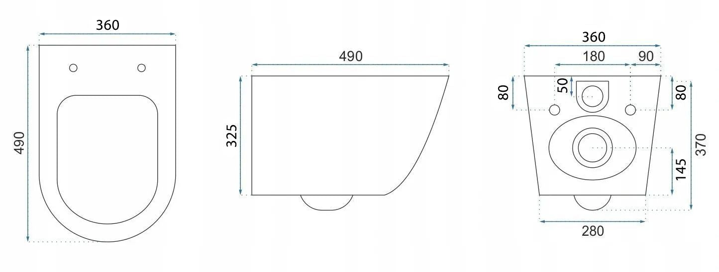 Wc Schüssel Randlos Rea Carlo Mini Tornado Black Gold Egde  8