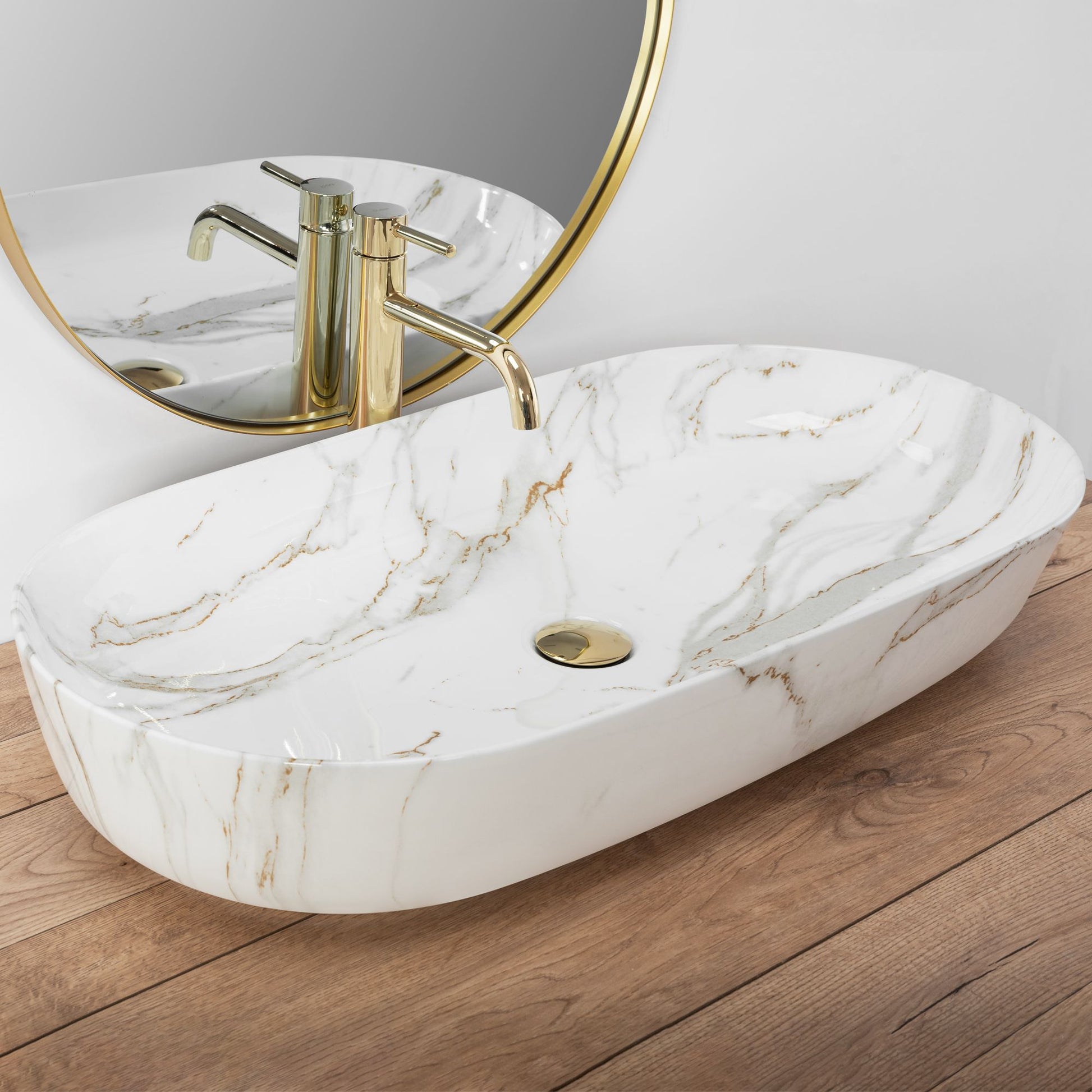 Aufsatzwaschbecken REA CLEO 81 Shiny Aiax 2