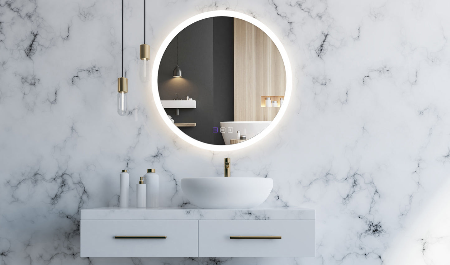 Spiegel LED BLUETOOTH FFJ 60cm  7