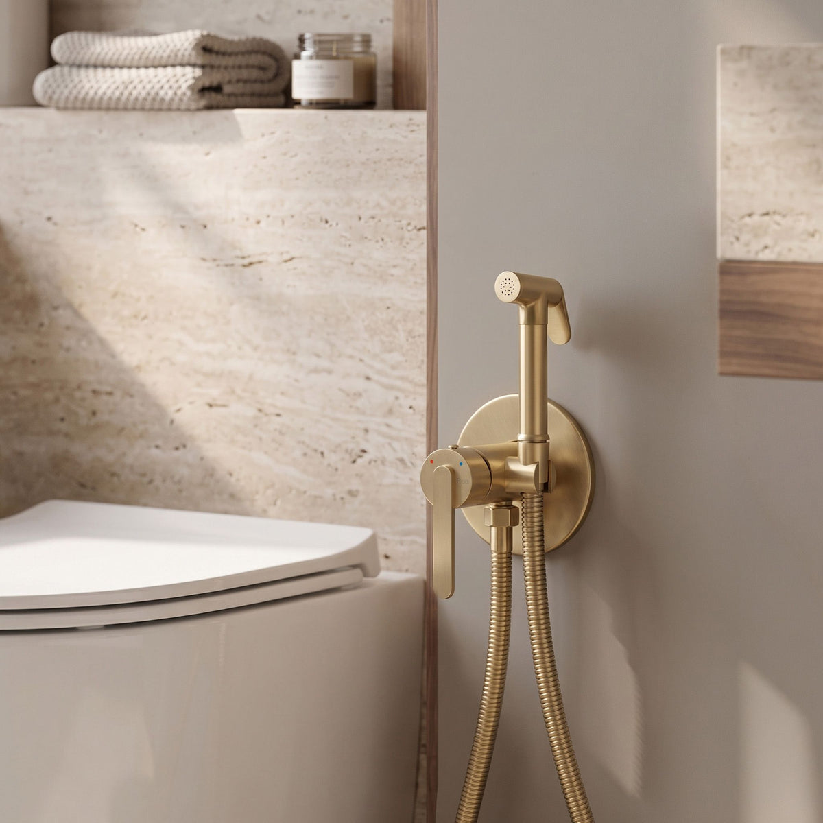 Bidetarmatur Rea Ontario Brush Gold 3
