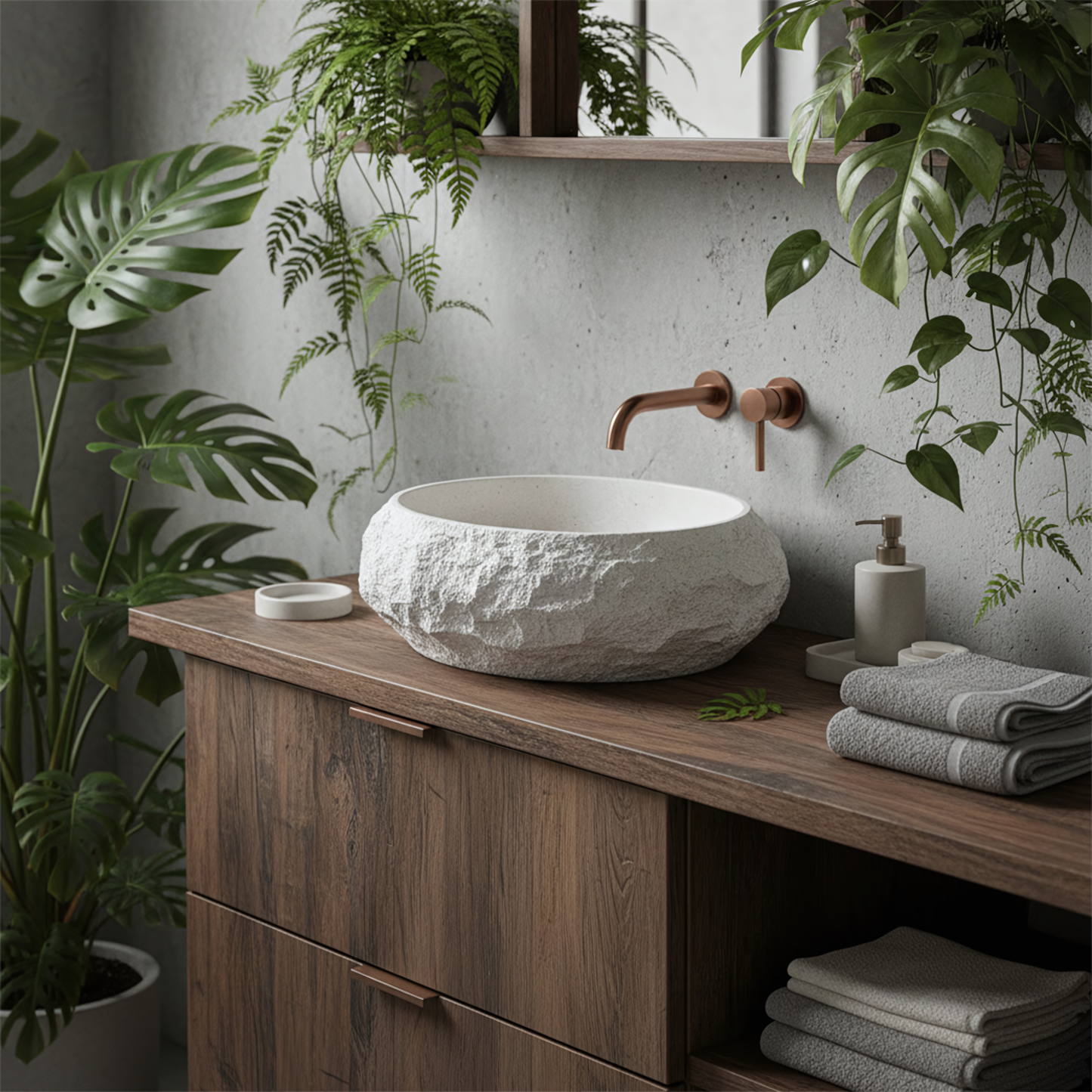 Aufsatzwaschbecken Rea Mika Ivory  1