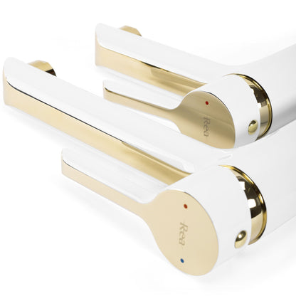 Waschbeckenarmatur Rea MELIA white gold High 8