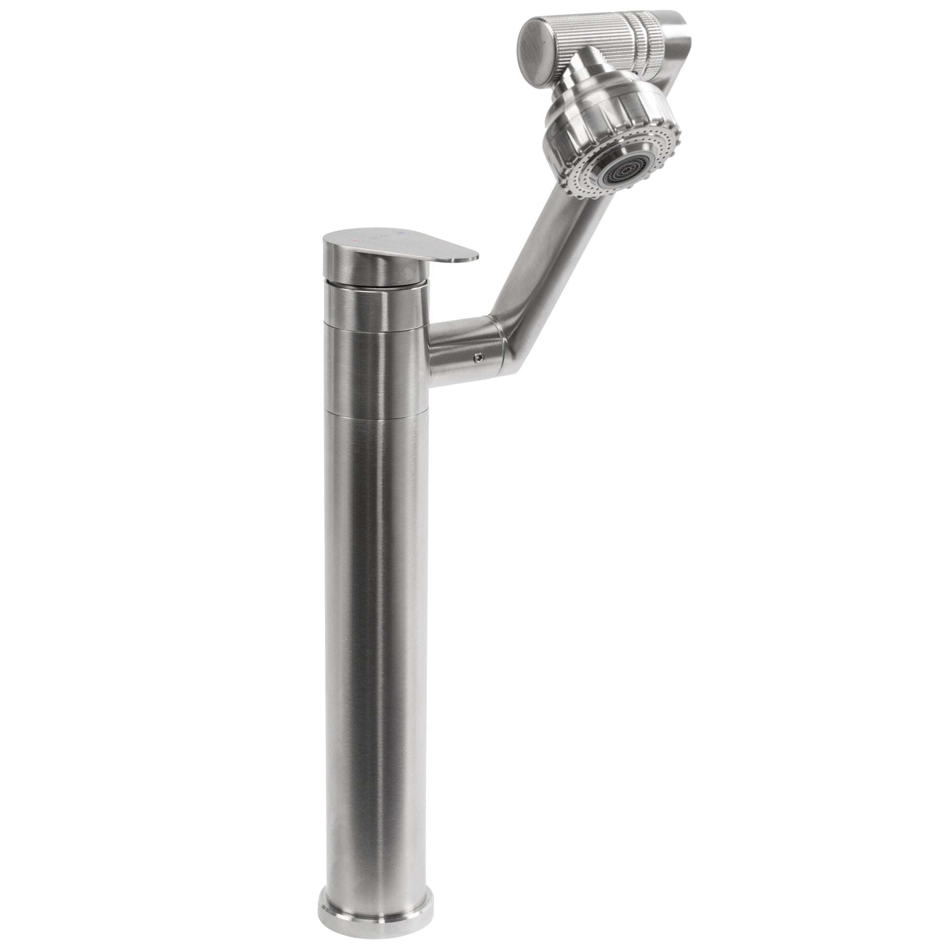 Waschbeckenarmatur Rea PACO Nickel Brush INOX High  1