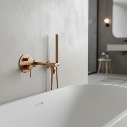 Wannenarmatur Rea Lungo Brush Copper + Box  2