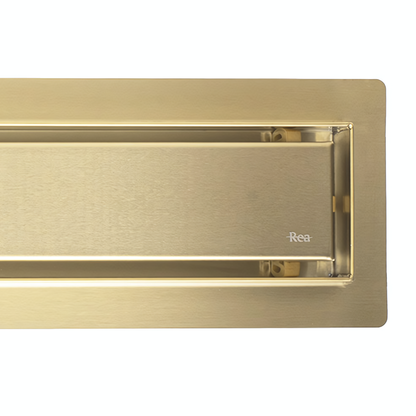 Duschrinne Rea Neox brush gold 50  7