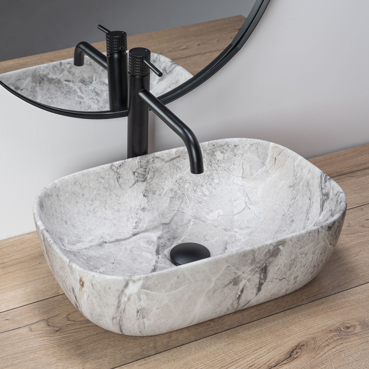 Aufsatzwaschbecken Rea Livia Stone 2
