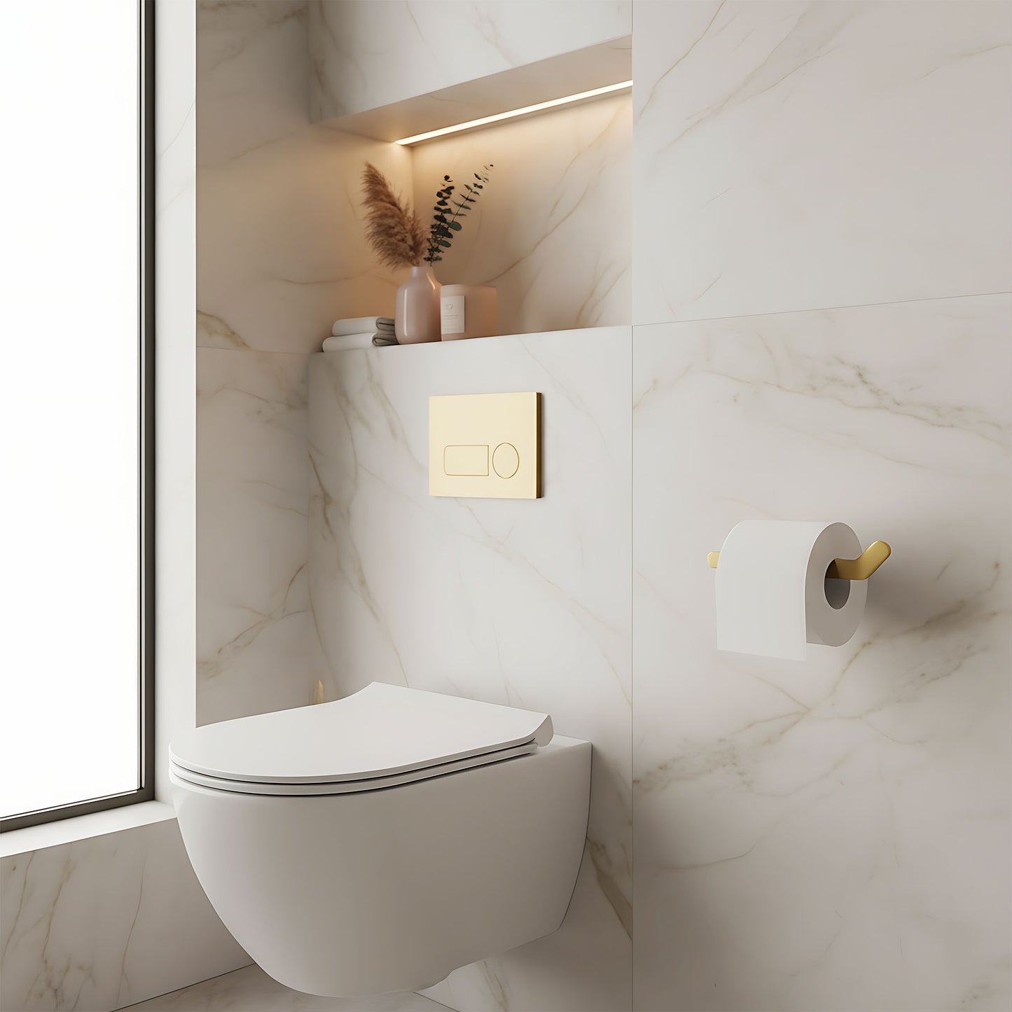 Halter Für Toilettenpapier 109 Til Brush Gold  3