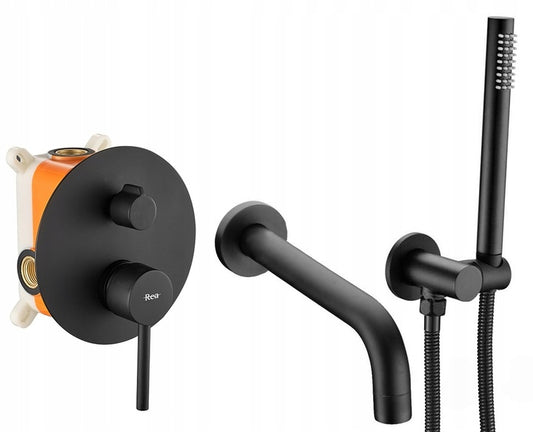 Wannenarmatur  Rea Lungo black +BOX  1