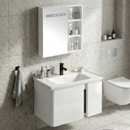 Badezimmermöbel-Set mit Waschbecken Tula 60cm White  3