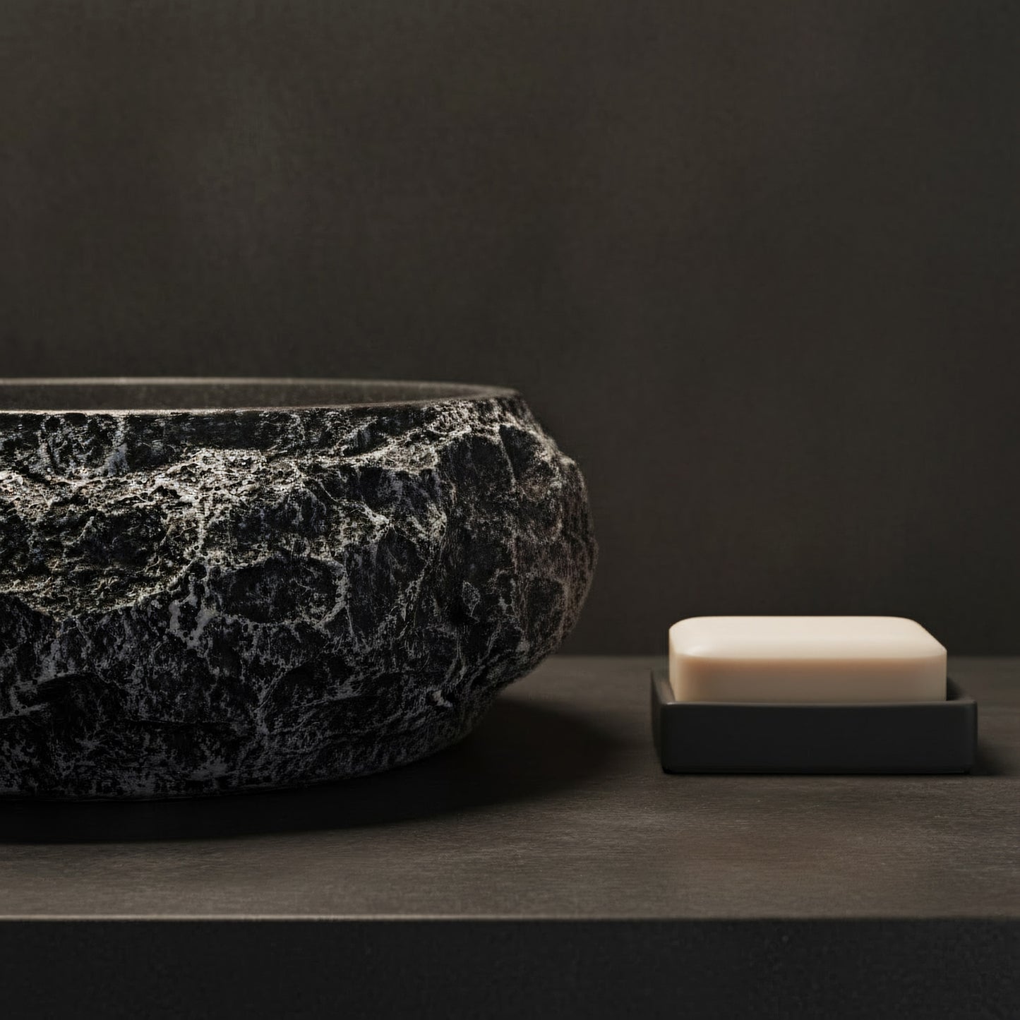 Aufsatzwaschbecken Rea Mika Gabro Black  4